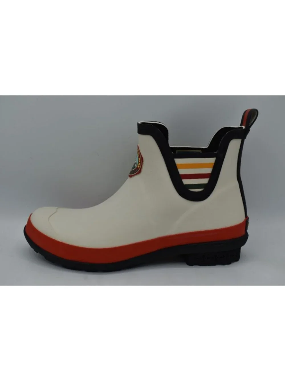 Pendleton Womens 11 Glacier National Park White Waterproof Chelsea Rain Boots